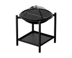 Grillz Fire Pit BBQ Grill 2-in-1 Outdoor