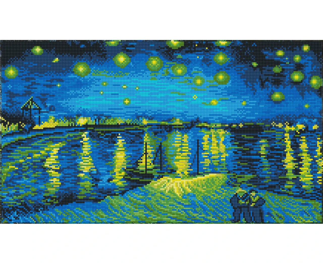 Diamond Dotz - Starry Night Over The Rhone (Van Gogh) - 35 x 62cm