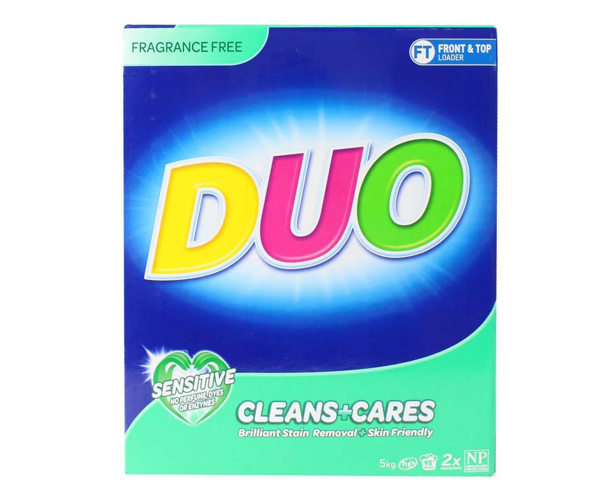 Duo Fragrance-Free Laundry Powder Sensitive Skin Hypoallergenic Formula 5kg