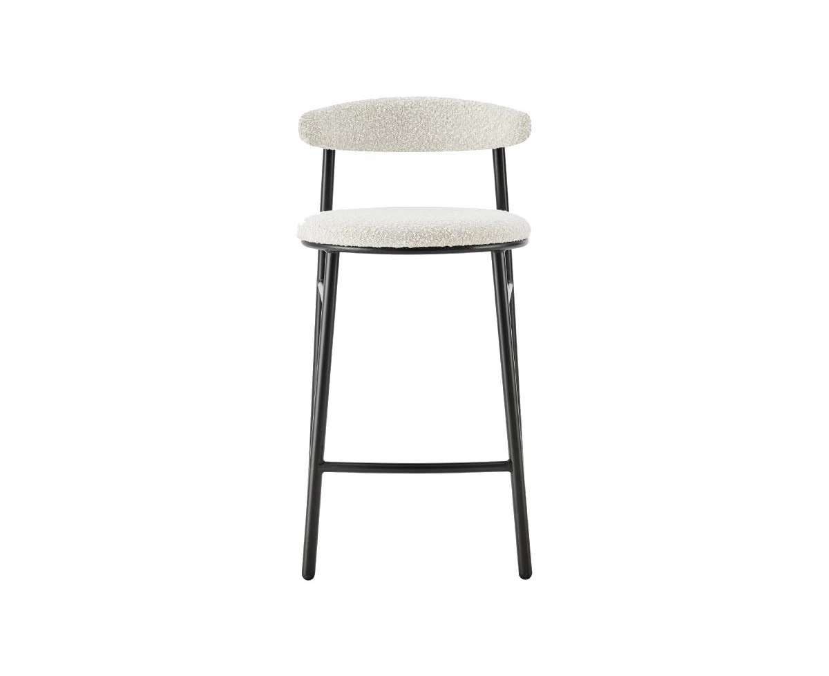 Brosa Lancel Set of 2 Bar Stools - Light Cream