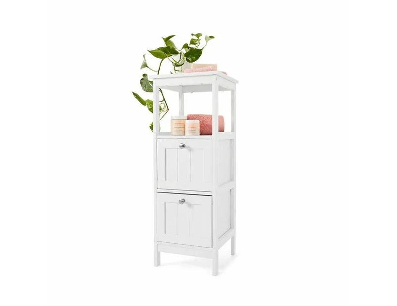 Panelled Storage Unit, White - Anko