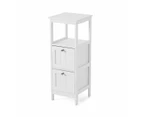 Panelled Storage Unit, White - Anko