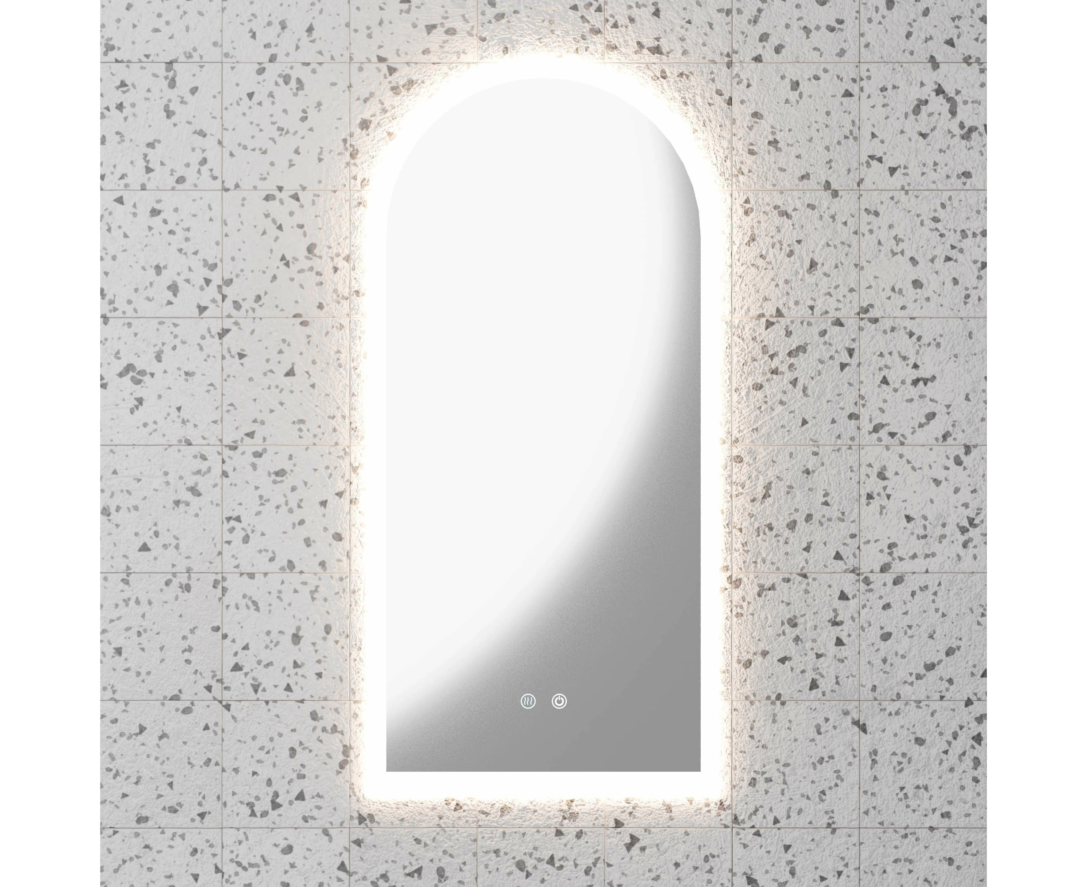 Arch Bathroom LED Mirror - Frameless