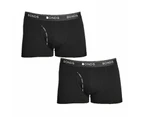 2x Bonds Guyfront Trunks Mens Black Briefs Boxer Undies Underwear MZVJ Bulk