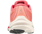 MIZUNO WOMENS WAVE INSPIRE 18 RUNNING SHOES - PINK / WHITE