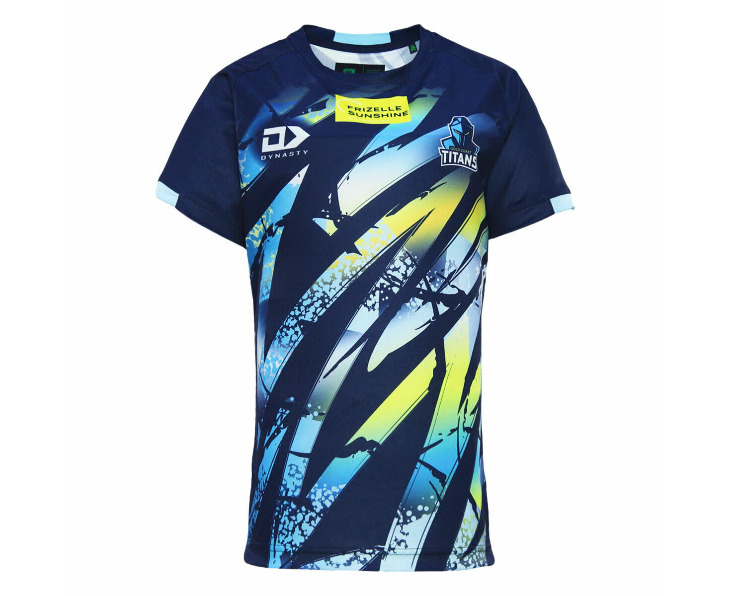 NRL 2024 ALT Training Tee - Gold Coast Titans - Navy - Youth - Kids