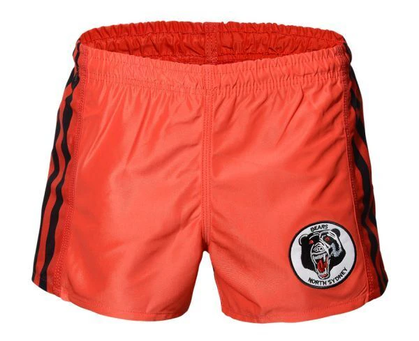 NRL Supporter Footy Shorts - North Sydney Bears - Adults - Adult - 2XL