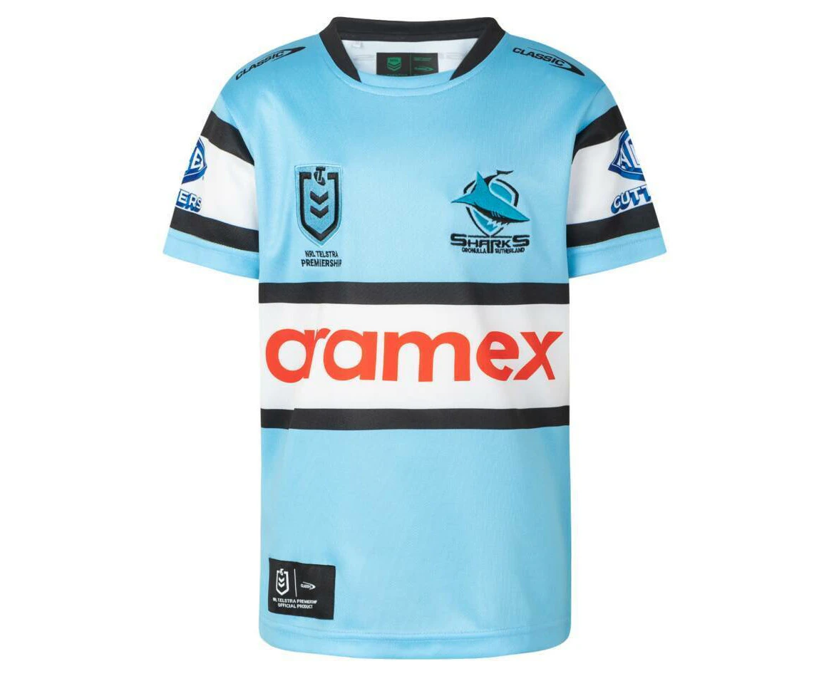 NRL 2024 Home Jersey - Cronulla Sharks - Youth - Kids