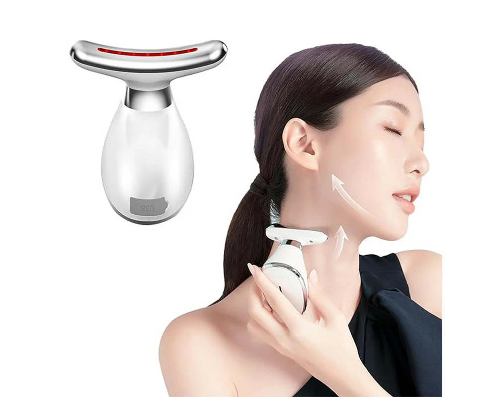 Beakey Face Neck Beauty Device Red-Light-Therapy 7 Color LED for Skin Care