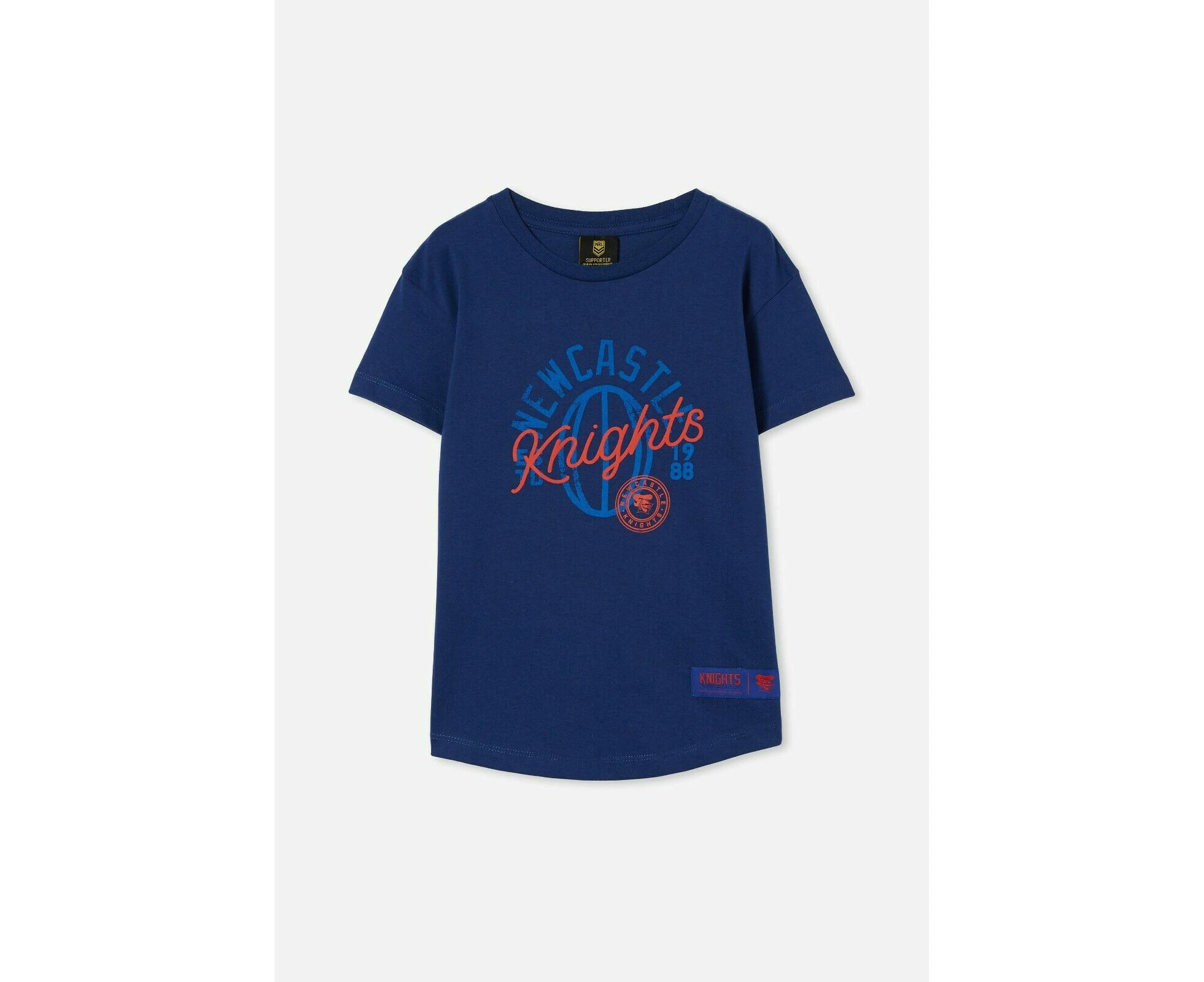 NRL Kids Puff Print Tee Shirt - Newcastle Knights - Toddler Youth T-Shirt