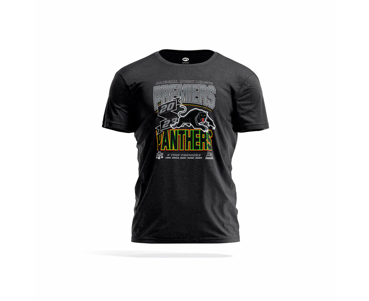 NRL 2023 PREMIERS TEE SHIRT - PENRITH PANTHERS