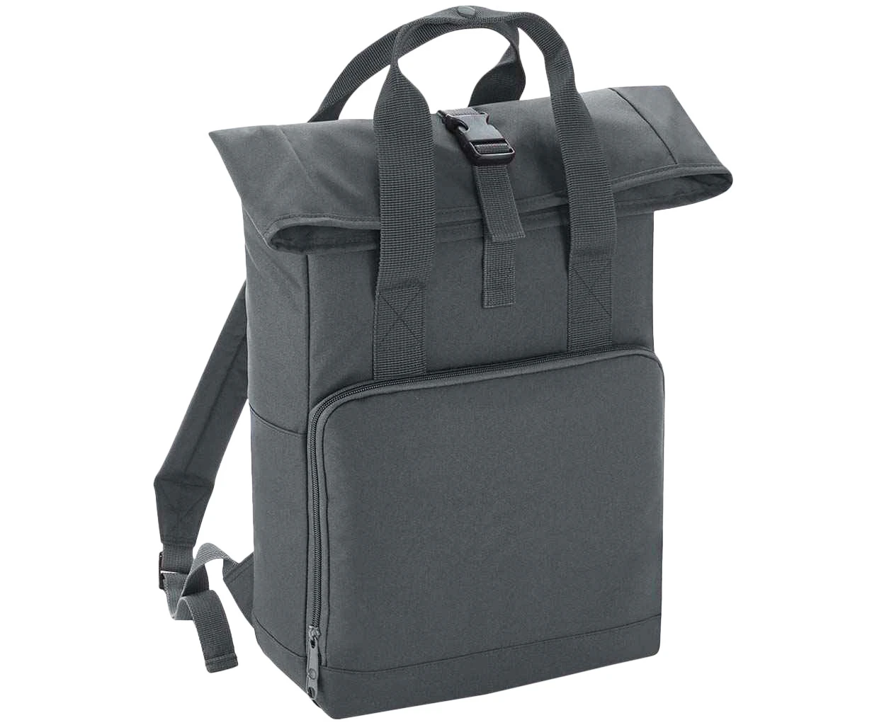 Bagbase Unisex Adult Roll Top Twin Handle Backpack (Graphite Grey) - PC4887