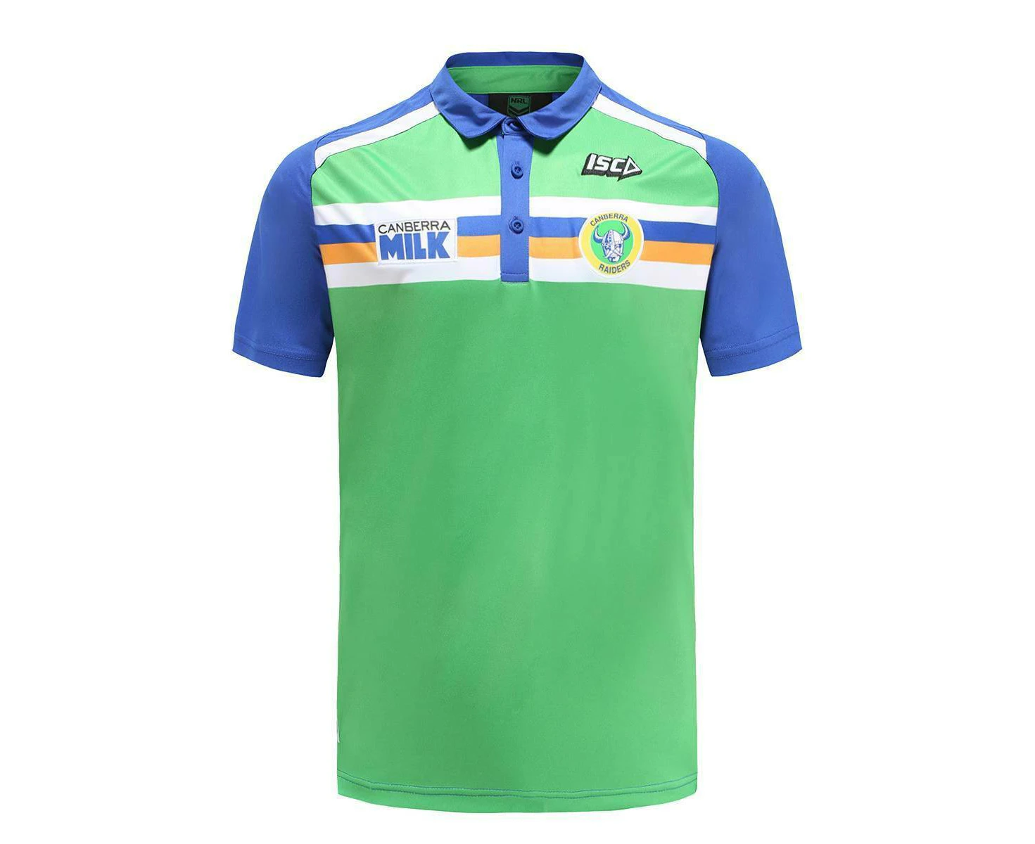 NRL 2021 Heritage Polo Shirt - Canberra Raiders - Rugby League - Canberra Milk