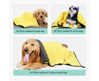 Pet Dog Cat Bath Towel Microfiber Cloth