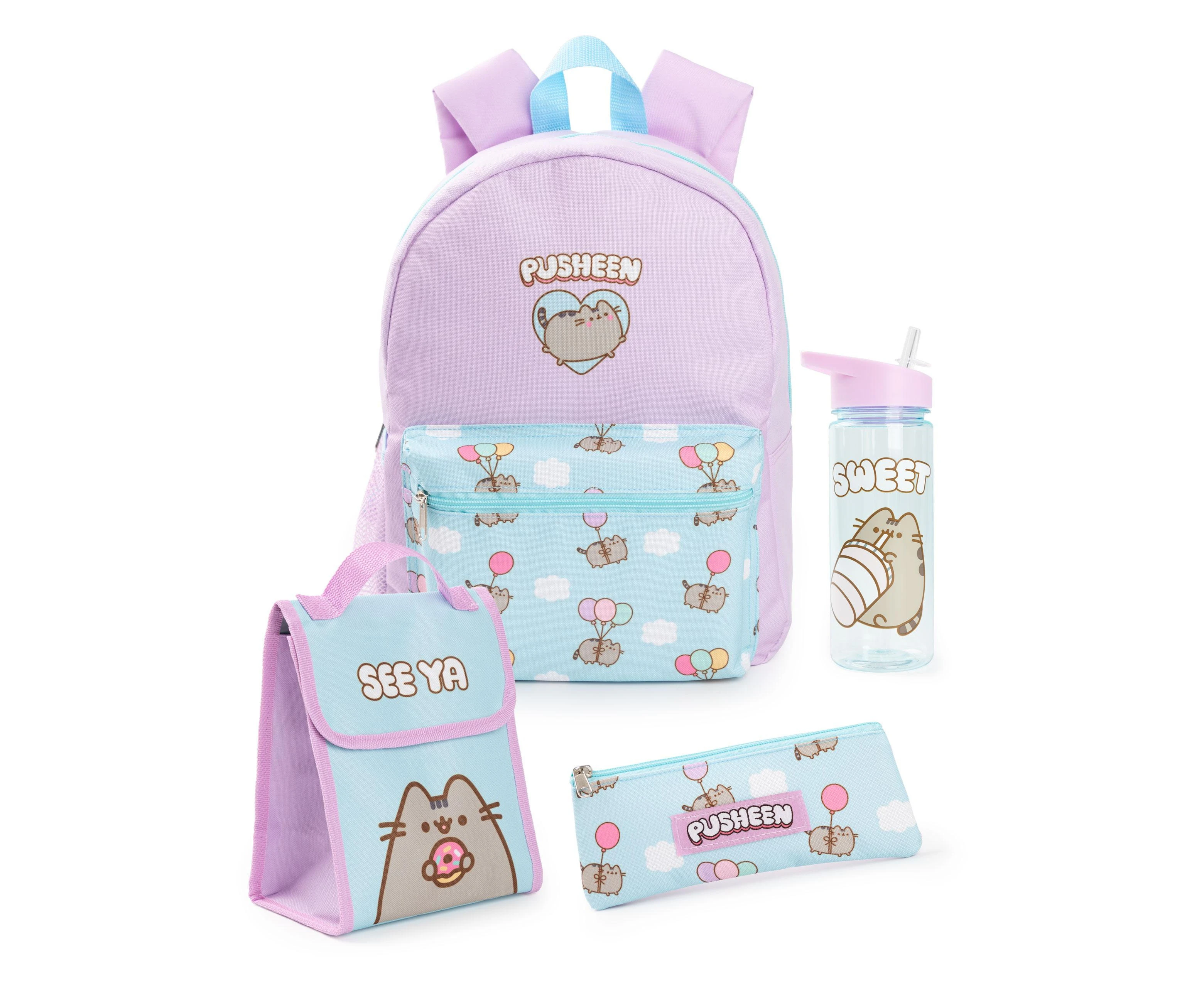 Pusheen Backpack Set (Purple/Blue) - NS8477