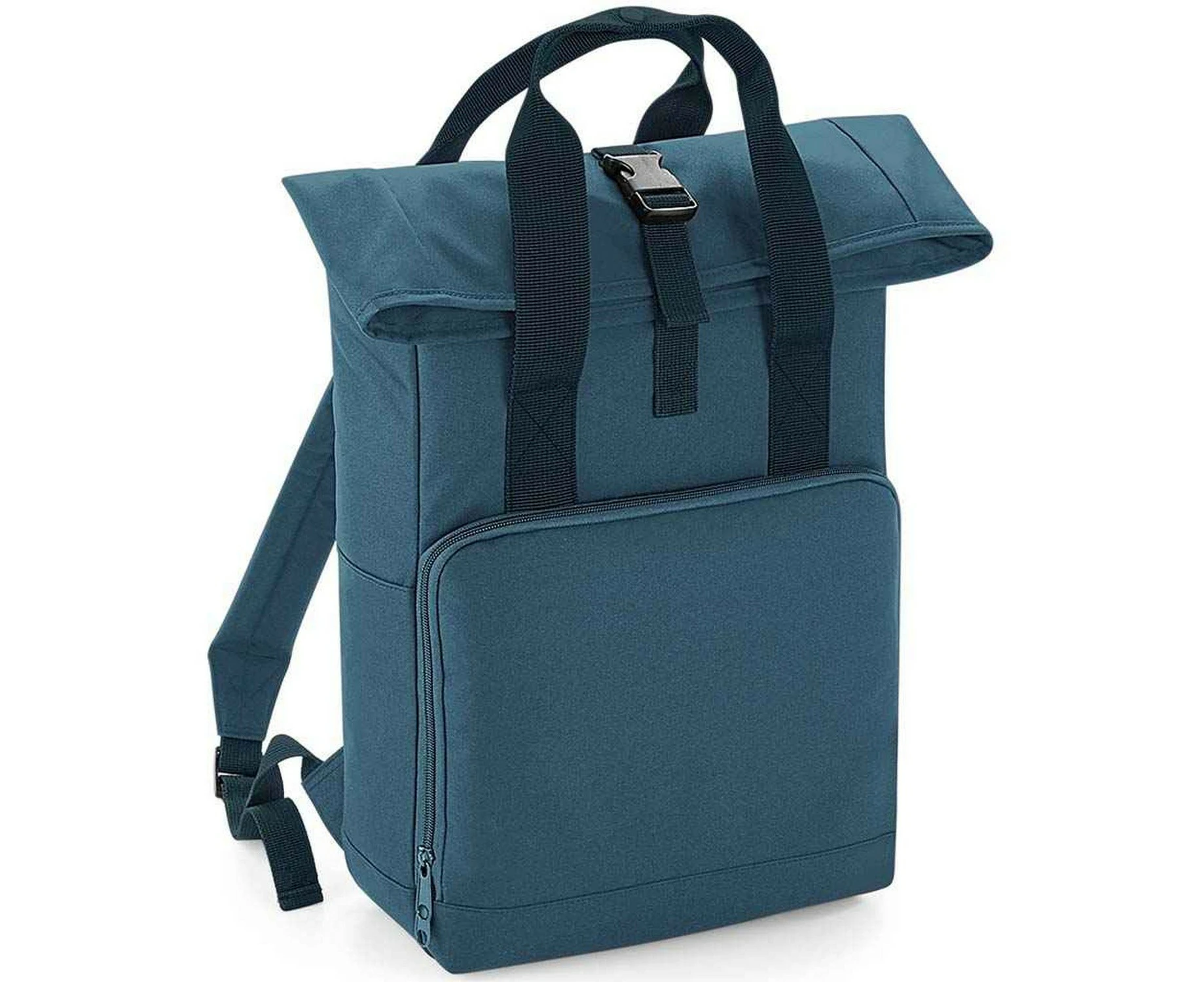 Bagbase Unisex Adult Roll Top Twin Handle Backpack (Airforce Blue) - PC4887