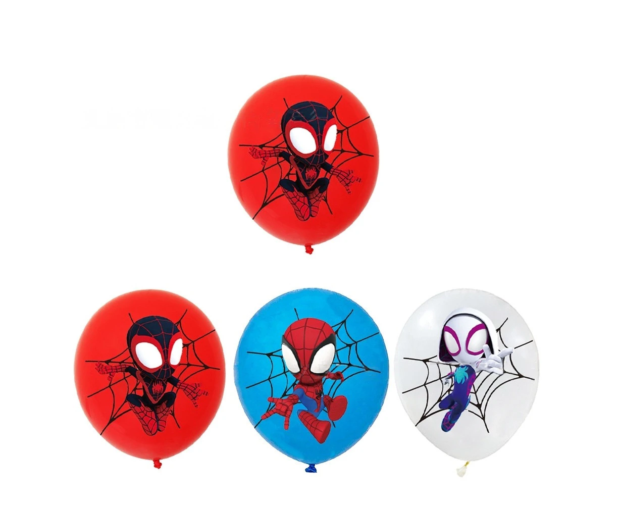 18PC Spidey and Friends Spiderman Balloons Birthday Decorations Party Supplies