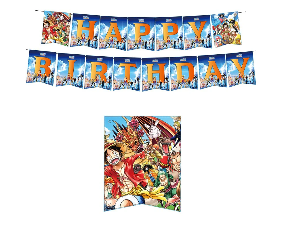 One Piece Birthday Banner Party Supplies Birthday Decoration