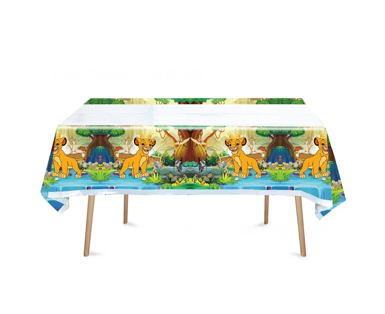 Lion King Tablecloth Birthday Decorations Party Supplies 108x180cm