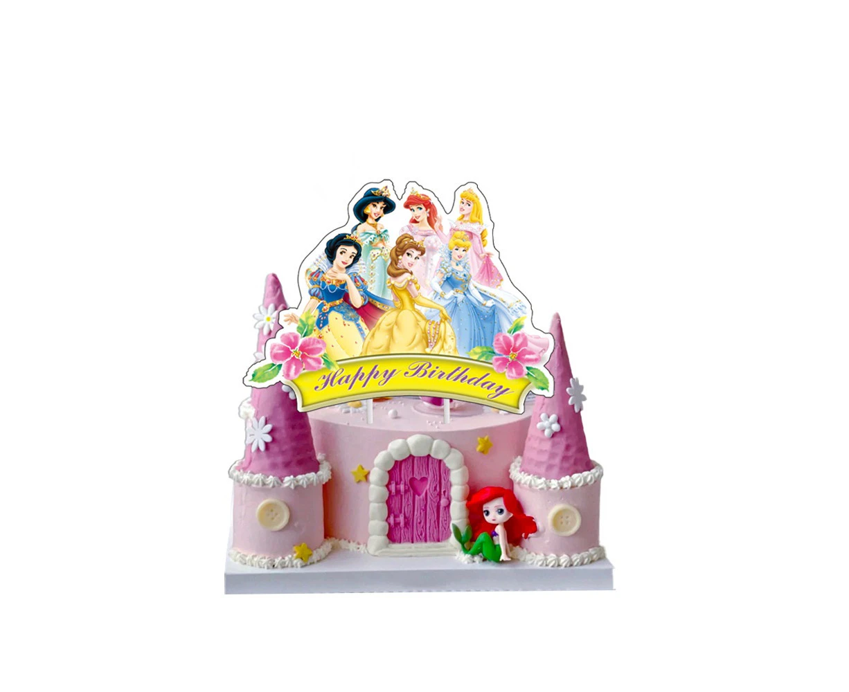 Princess Birthday Cake Topper Party Supplies Birthday Decorations