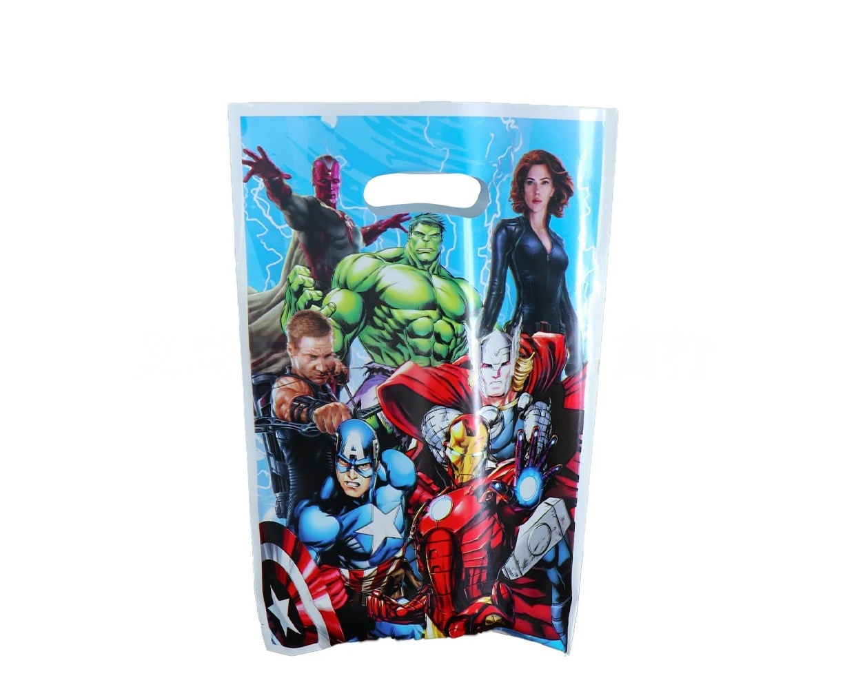 10PC Superhero Avengers Loot Bags Candy Bag Birthday Party Favours Decoration