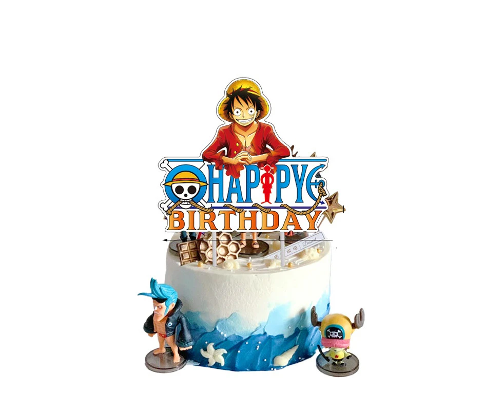 One Piece Birthday Cake Topper Birthday Decorations Party Supplies