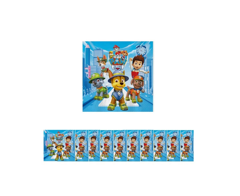 20PC Boys Paw Patrol Napkins Birthday Decorations Party Supplies