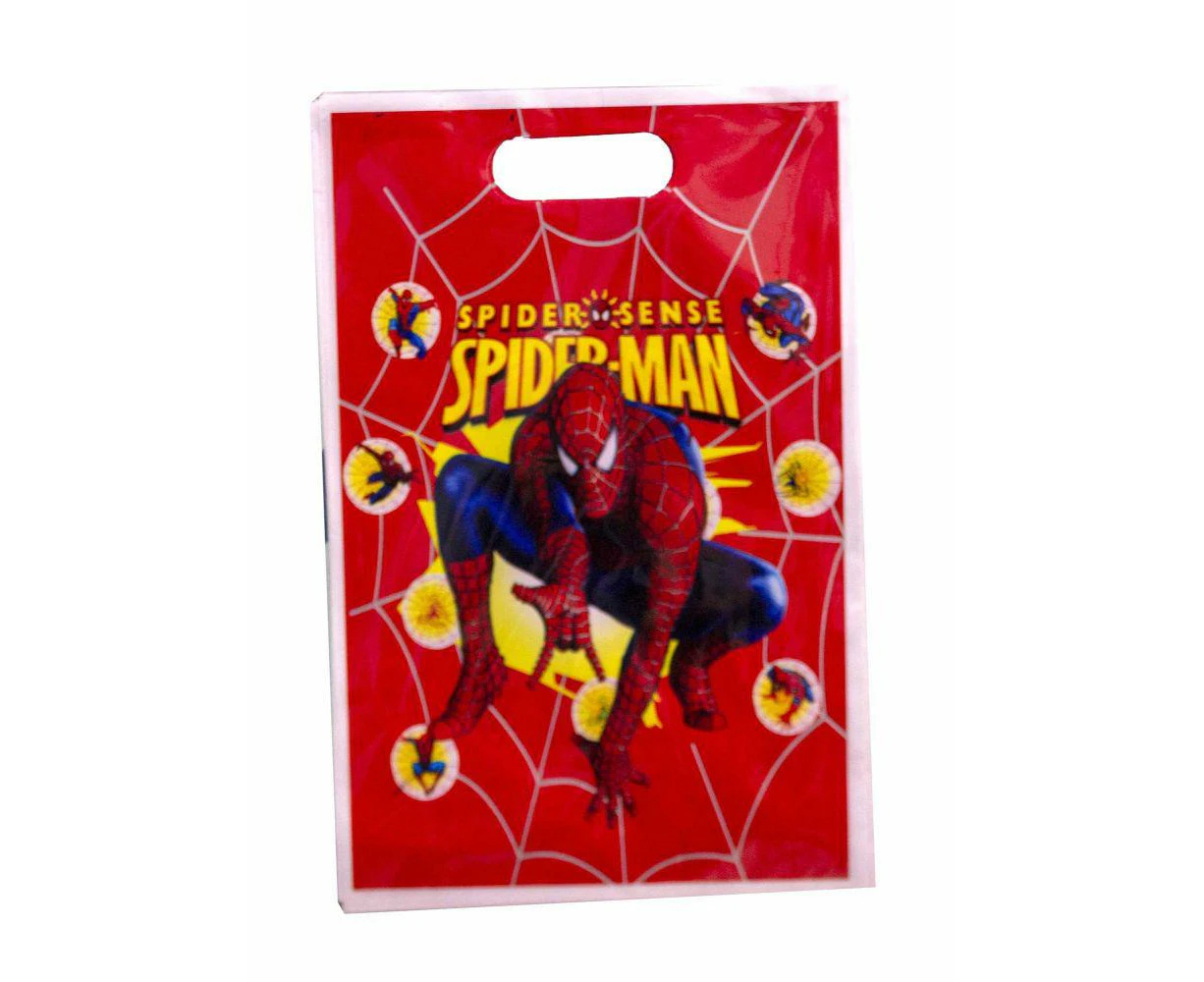 10PC Red Spiderman Loot Bags Candy Bag Birthday Party Favours Decoration