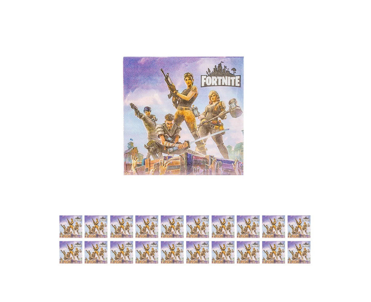 20PC Fortnite Napkins Birthday Decorations Party Supplies