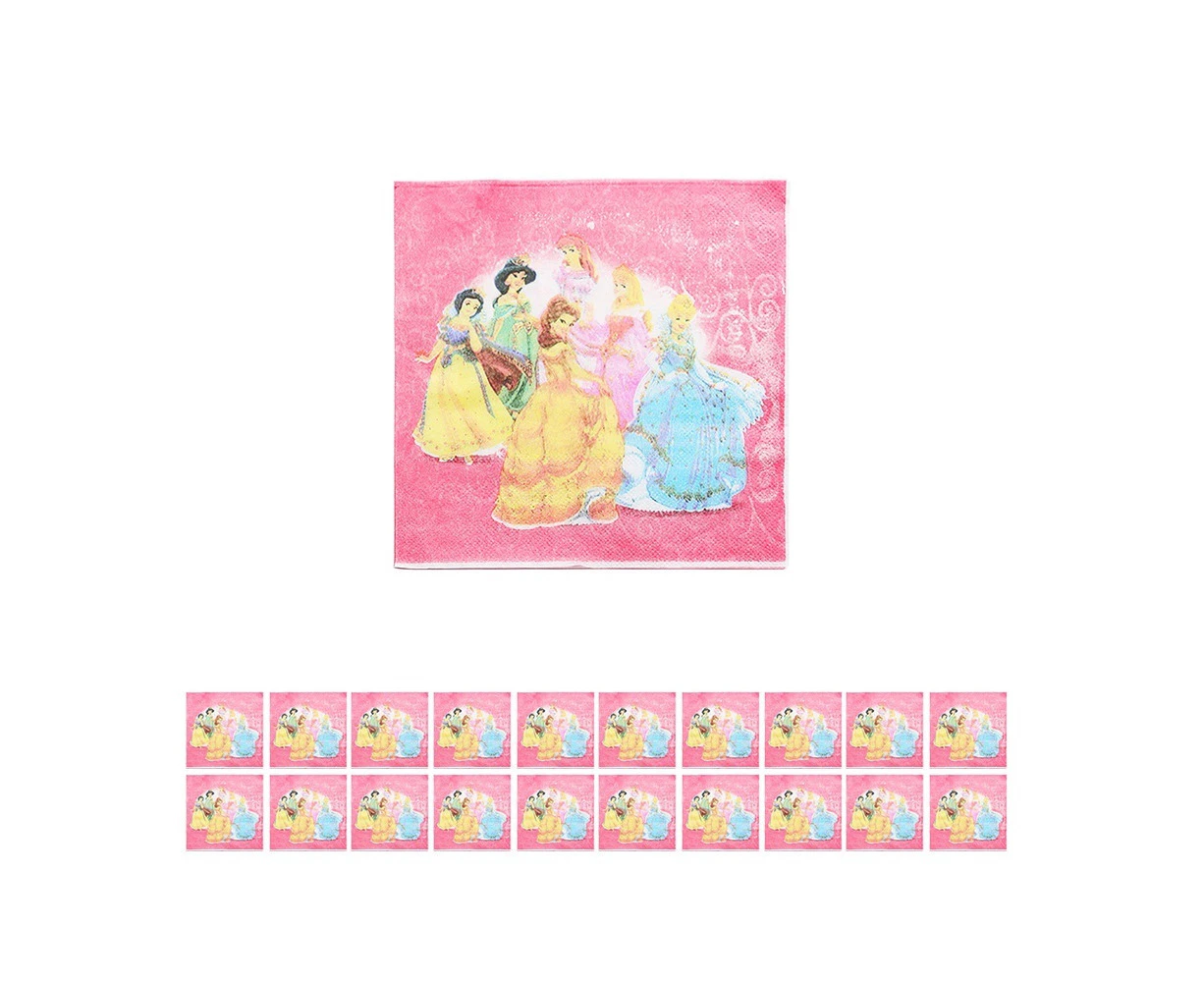 20PC Princess Napkins Party Supplies Birthday Decorations