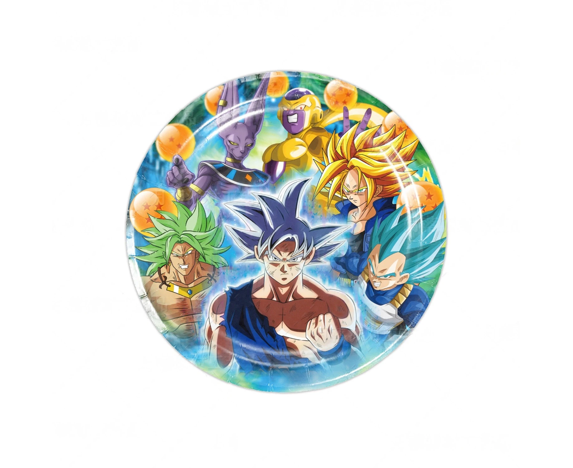 10PC Dragon Ball Z Plates 7" Birthday Decorations Party Supplies