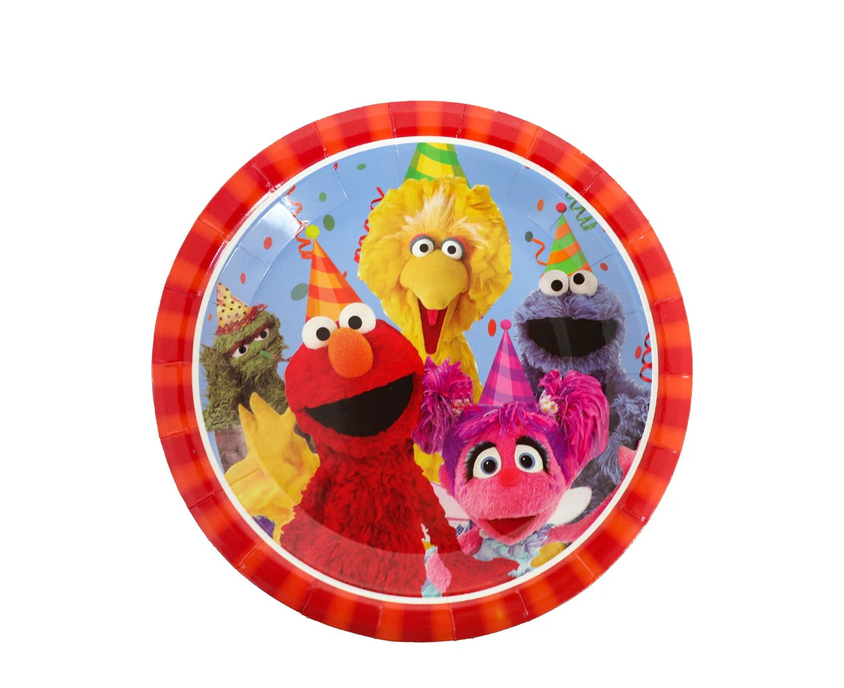 10PC Sesame Street Plates 7" Birthday Decorations Party Supplies