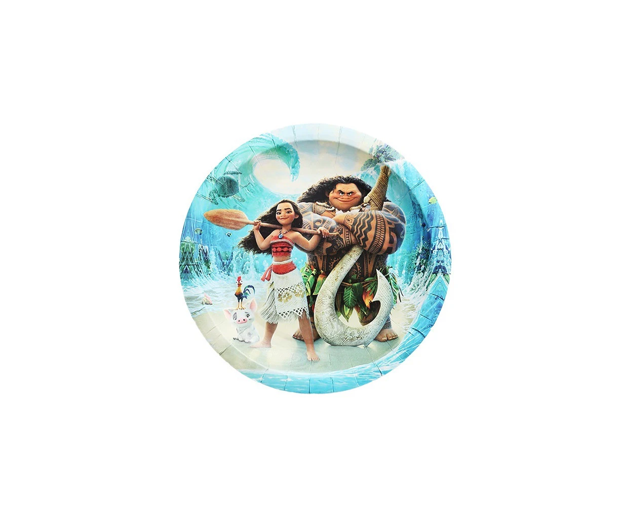 10PC Moana Plates 7" Birthday Decorations Party Supplies