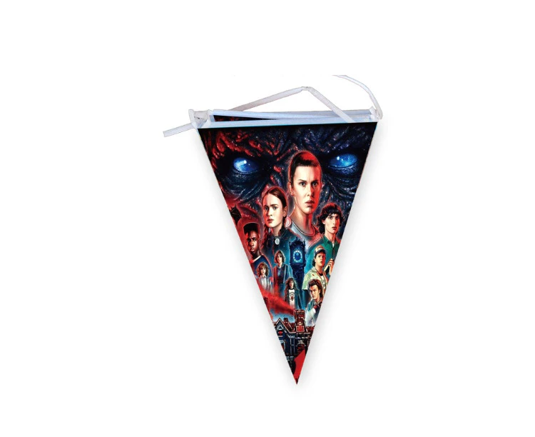 Stranger Things Bunting Banner Party Supplies Birthday Decoration