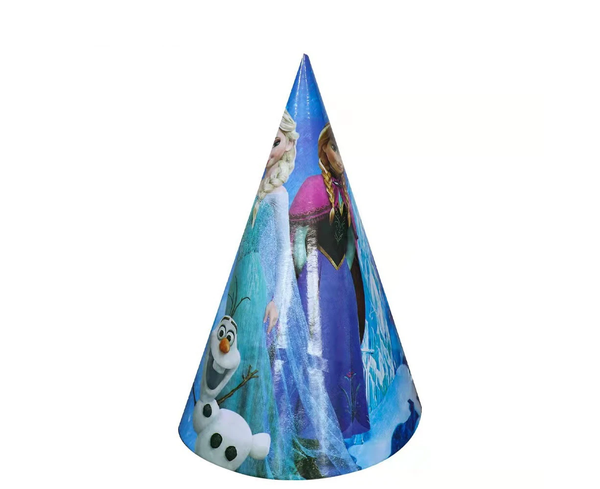 6PC Frozen Party Hat Birthday Decorations Party Supplies