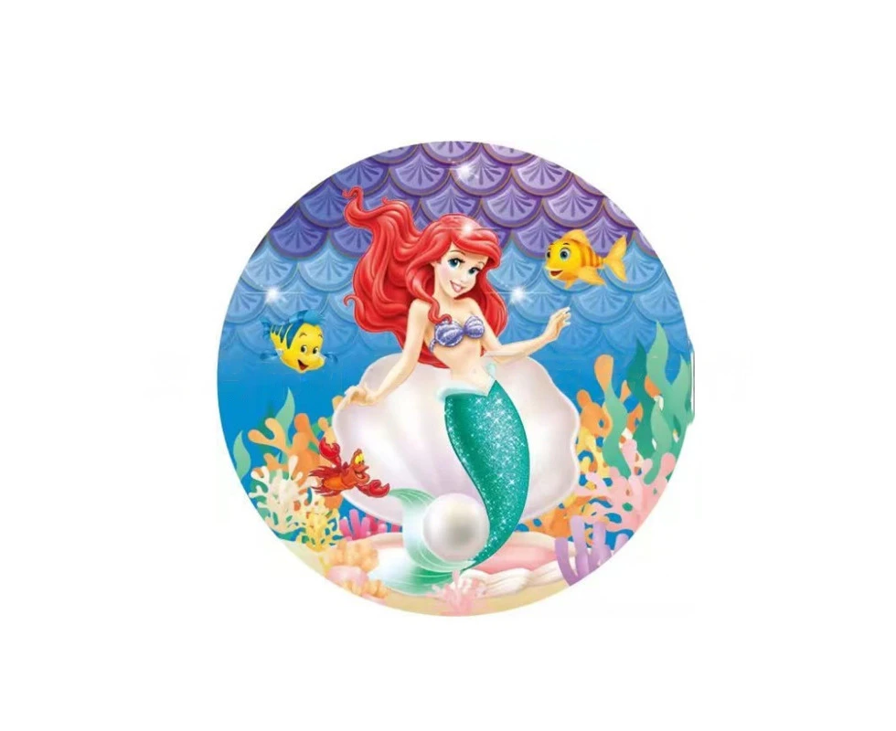 10PC Ariel the Little Mermaid Plates 7" Birthday Party Supplies Decorations