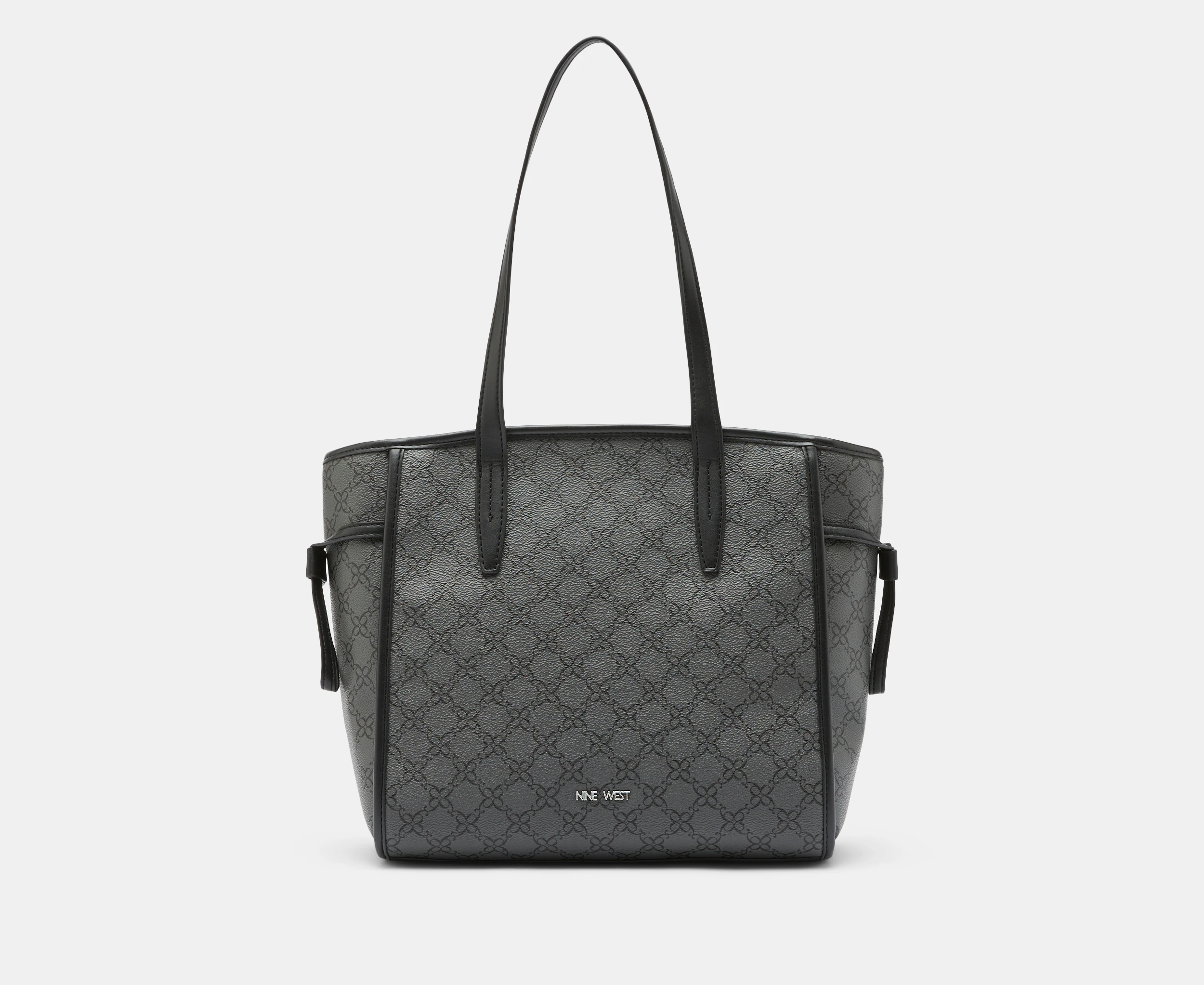 Nine West Kyler Tote Bag - Jet Black Logo