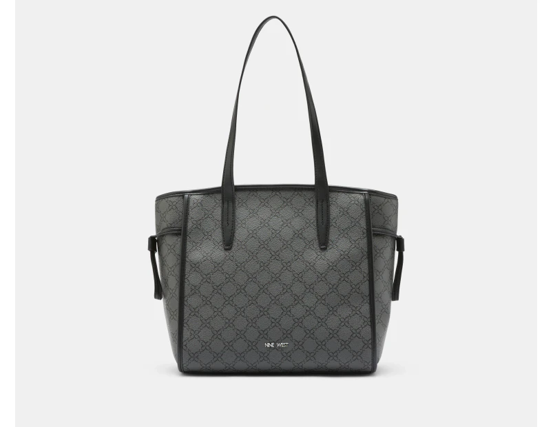 Nine West Kyler Tote Bag - Jet Black Logo