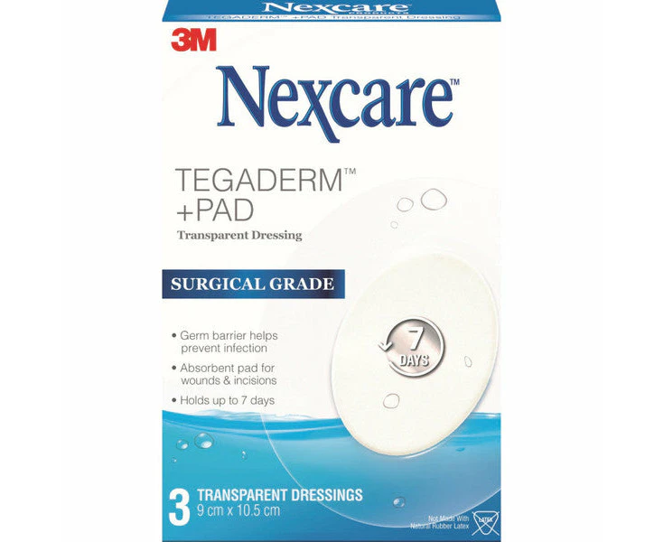 Nexcare Tegaderm + Pad Oval 3PK