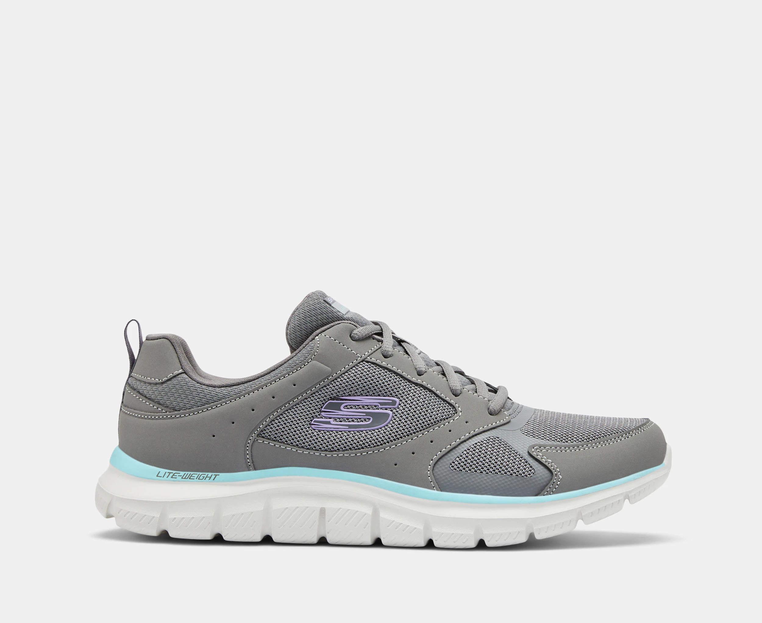 Skechers Women's Track Grand Scene Running Shoes - Charcoal/Aqua