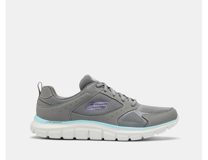 Skechers Women's Track Grand Scene Running Shoes - Charcoal/Aqua