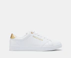 Tommy Hilfiger Women's Cupsole Sneakers - White/Gold