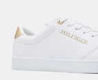 Tommy Hilfiger Women's Cupsole Sneakers - White/Gold