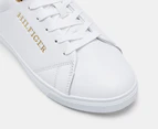 Tommy Hilfiger Women's Cupsole Sneakers - White/Gold