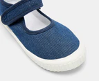 Walnut Melbourne Girls' Mary Jane Canvas Shoes - Denim