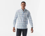 Tommy Hilfiger Men's Crinkle Checkered Shirt - Iconic Blue/Multi