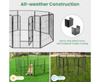 40" 8 Panels Pet Playpen Foldable Dog Safety Fence Indoor & Outdoor Pet Exercise Cage Puppy Barrier