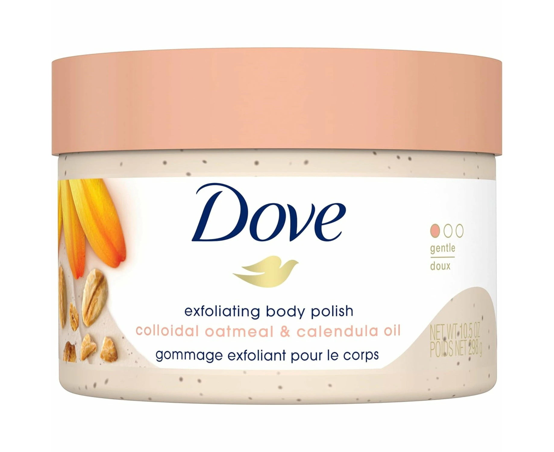 Dove Exfoliating Body Polish Colloidal Oatmeal And Calendula Oil 298g