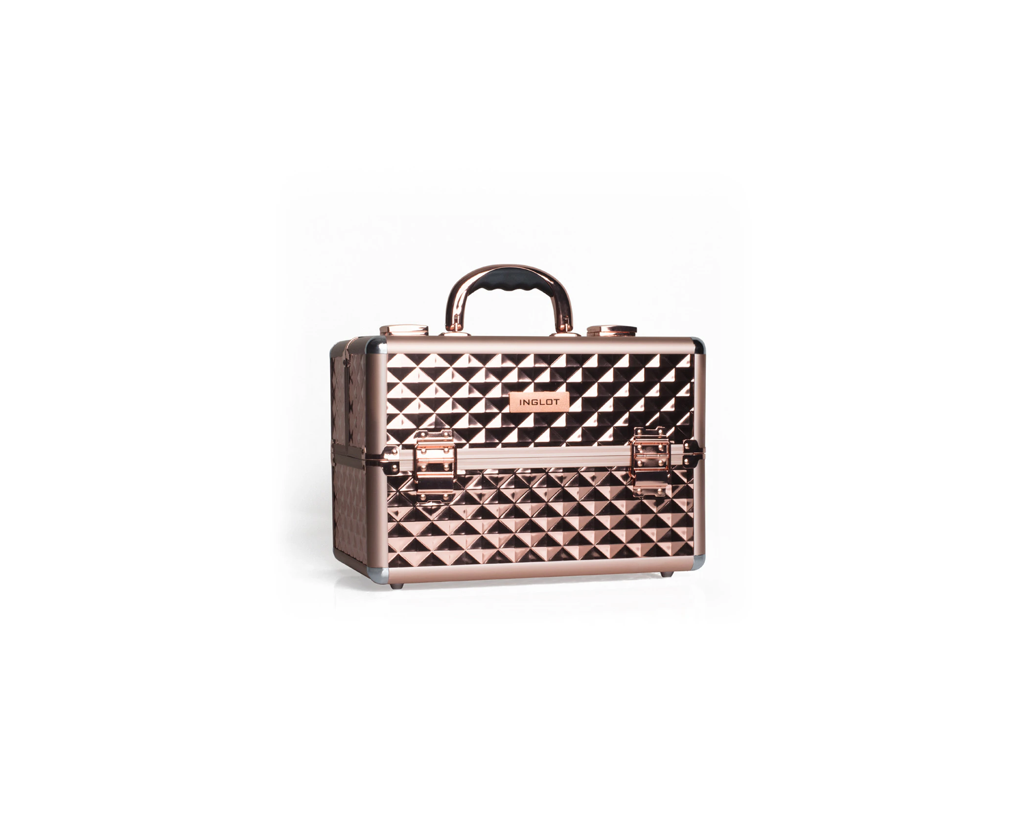 INGLOT COSMETICS MAKEUP CASE DIAMOND ROSE GOLD MB153A-M (K107 4)