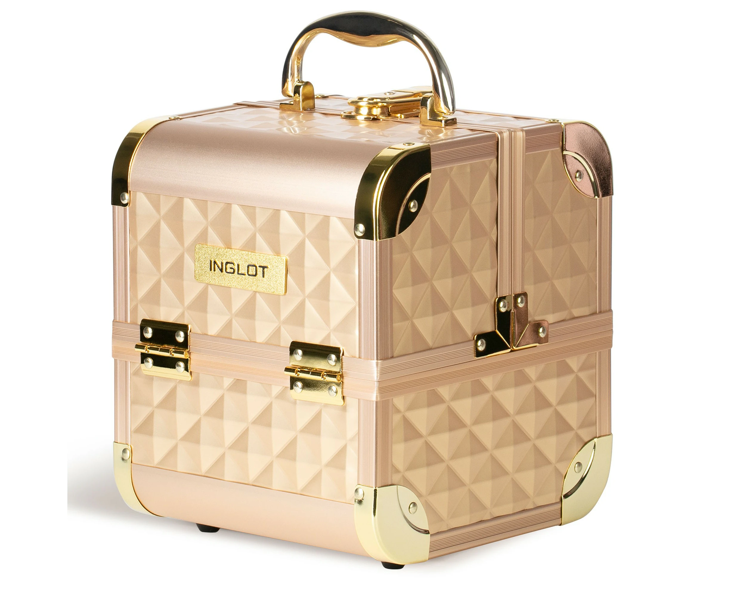 INGLOT COSMETICS MAKEUP CASE KC-MB152M K107-2HG GOLD MATTE